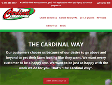 Tablet Screenshot of cardinal-lawn.com